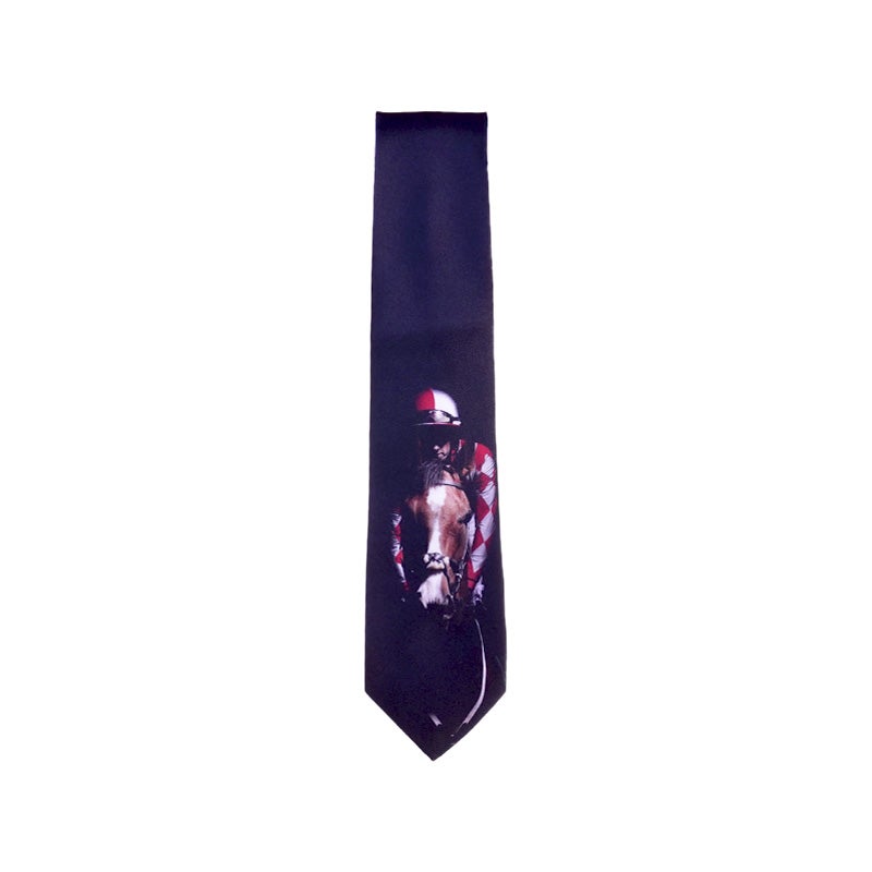 Jockey in red silks tie gift shop custom framing